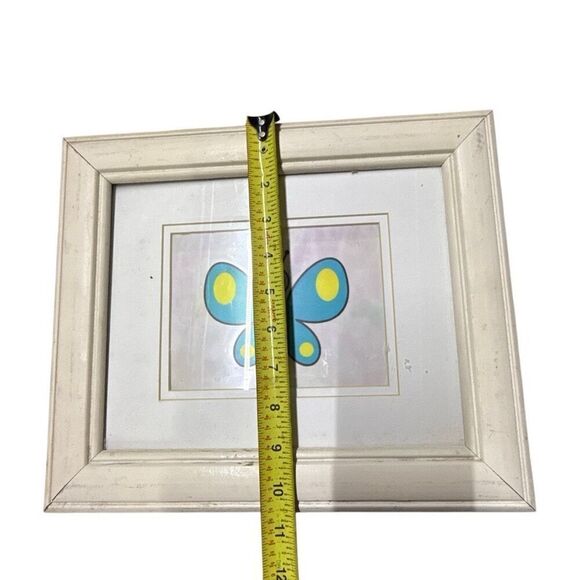 Butterfly & Honey Bee Artwork Picture Framed Decor 12.5" x 10.5" Set of 2 - Picture 8 of 10